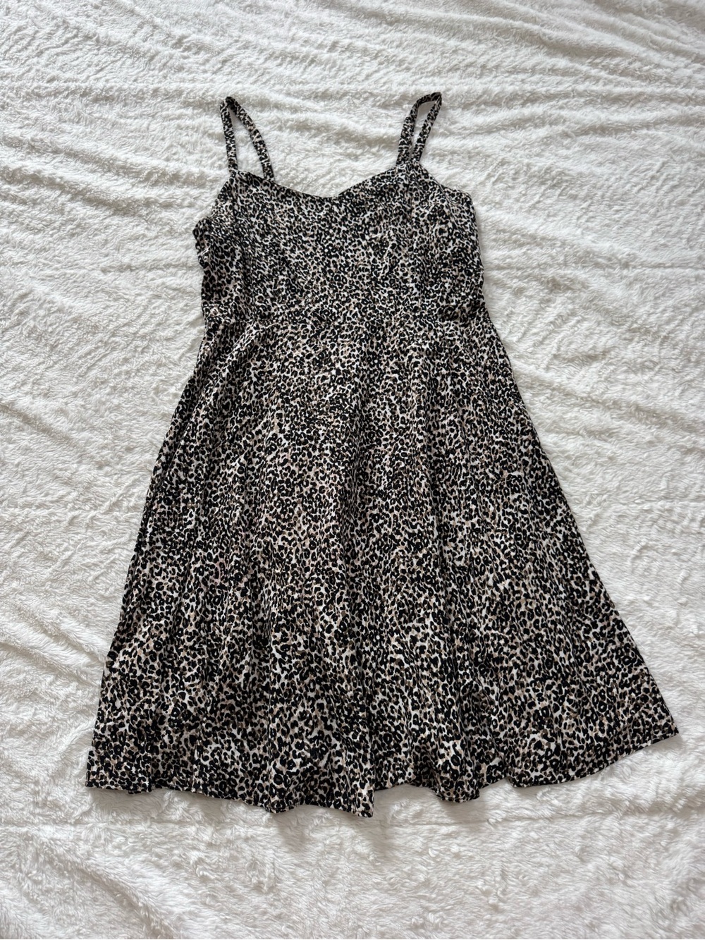 Old Navy Black and Cream Leopard Cami